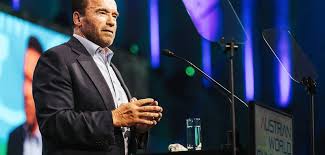 I told you i'd be back. Arnold Schwarzenegger Beim Austrian World Summit Die Menschen Brauchen Ermutigung Generation55plus Net