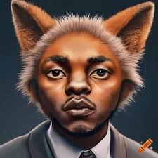 Portrait of Kendrick Lamar as a fox