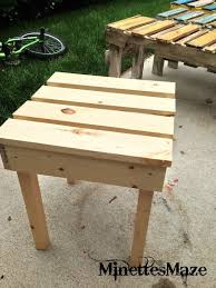 Minettesmaze Diy Patio Table Diy Patio Table Outdoor Patio Table Diy Outdoor Table