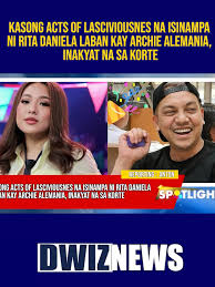 Kasong acts of lasciviousnes na isinampa ni Rita Daniela laban kay Archie  Alemania, inakyat na sa korte