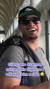 Yankees star Giancarlo Stanton missed his flight so I offered him a ride.  Then I ran into Yankees GM Brian Cashman who said I could be Giancarlo’s  personal chauffeur while he’s in LA for the World ...