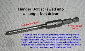Stainless steel hanger bolts, carbon steel hanger bolts, alloy steel hanger bolts mahabali steel centre is one of the prominent and professional hanger bolts manufacturer based in india. Hanger Bolt Driver 5 16 18