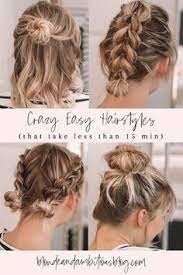 4 Go To Hairstyles That Take Less Than 15 Minutes Blonde Ambitious Blog Easy Hairstyles Medium Hair Styles Easy Braid Styles