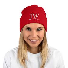 JW Best Life Ever Pom-Pom Beanie Hat