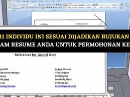 Cara mudah buat resume online percuma. 11 Individu Ini Sesuai Dijadikan Rujukan Dalam Resume Anda Untuk Permohonan Kerja Edu Bestari