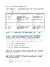 Maybe you would like to learn more about one of these? Akta Dadah Berbahaya 1952