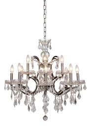Purchase k9 crystal chandelier in bulk amounts to use when building public roads and keeping them separate from nearby sidewalks. Elena 12 Light Raw Steel Chandelier Clear Royal Cut Crystal 1138d26rs Rc Paradise Lighting