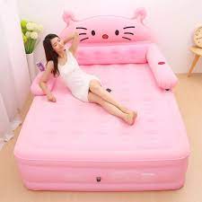 It better than an air mattress because it's convenient as a camping bed, a dorm bed, and a guest bed. Cartoon Inflatable Bed Air Bed Tatami Air Mattress Cushion Cat Air Bed Folding Bed Portable Bed Outdoor Camping Mat Camping Mat Aliexpress