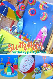 Summer Birthday Themes For Kids A Joint Summer Birthday Pool Party Pool Birthday Party Summer Birthday Party Summer Birthday