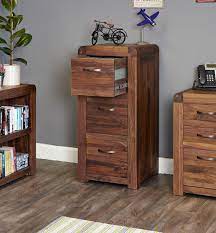 Fun for a quick stop and getting a few pictures. Filing Cabinet Storage Tall 3 Drawers Solid Walnut Dark Wood Office Shiro Ebay