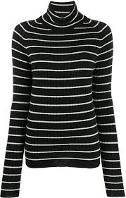 Pink floral print long sleeve mini dress. Womens Black And White Striped Turtleneck Shop The World S Largest Collection Of Fashion Shopstyle