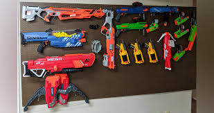Starting to design what will be the gun rack wall to hold the guns. Nerf Gun Wall Project By Taylor At Menards