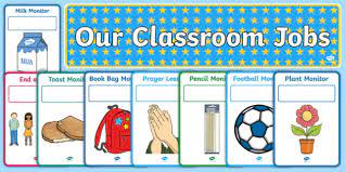 Elementary helper jobs with descriptions 1. Cursive Our Classroom Jobs Display Pack Teacher Made