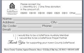 fundraising pledge card template