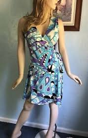 details about jb by julie brown womens multicolor wrap sleeveless dress size small euc