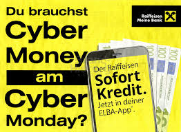Banking & brokerage bei der postbank: Raiffeisen Du Brauchst Cyber Money Am Cyber Monday Der Raiffeisen Sofort Kredit Jetzt In Deiner Elba App Raiffeisen Meine Bank Brand History