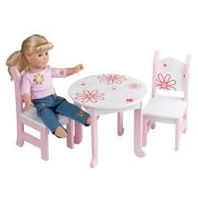 46cm Doll Furniture Fits American Girl Dolls 46cm Floral Table And C American Girl Doll Furniture Doll Furniture American Girl Furniture