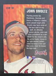 1996 Fleer Smoke N Heat John Smoltz #9 Braves
