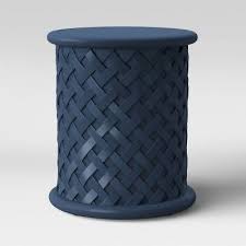 Lattice Patio Accent Table Navy Threshold In 2020 Patio Accent Table Lattice Patio Patio Accents