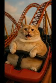 Kitty Coaster Fun: Cats on a Roller Coaster Adventure | TikTok