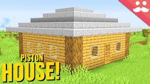 Piston can be used to create the following items: 9x9 Piston House In Minecraft 1 16 Youtube
