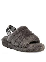 Ugg Fluff Yeah Slide Slipper Charcoal Very Co Uk We also have a great range of uggs and slippers for the whole family including mens ugg boots and. fluff yeah slide slipper charcoal