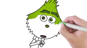 Grinch cartoon babysitter play toy bus. How To Draw Shy Baby Grinch Coloring Pages For Kids Youtube
