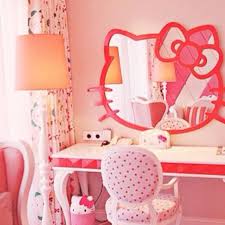 Hello Kitty Vanity Table Just Want Sydney Needs To Start Learning How To Be A Lady 3 Hello Kitty Bedroom Hello Kitty Rooms Hello Kitty Decorations