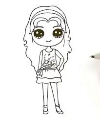 Download nu gratis een kikker kleurplaat, print hem uit en laat de. Pin By Tiffany On Drawings Cute Kawaii Drawings Cute Drawings Girly Drawings