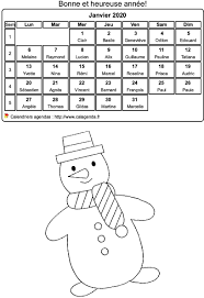 Télécharger le calendrier janvier 2020 en version : Calendrier Janvier 2020 Gratuit Et Personnalisable Agenda Janvier 2020