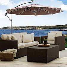 Amazon Com Caymus 10 Offset Cantilever Hanging Patio Umbrella Freestanding Outdoor Adjusta Best Patio Umbrella Patio Set With Umbrella Large Patio Umbrellas