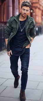 Looks All Men With A Bad Boy Spirit Should Try Out Mens Fashion Edgy Winter Fashion Casual Mens Casual Outfits