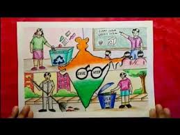 Youtube Poster Drawing Clean India Posters India Poster