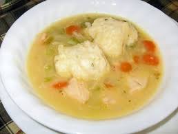 Cloud Soup Broth Soup With Chewy Dumplings German Stew And Dumplings Recipes Chicken Stew And Dumplings