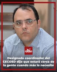 Designado coordinador del CECOED estará cerca de la gente cuando más lo  necesite El dirigente de Cabildo Abierto, que durante la actual legislatura  se desempeñó como Edil de la Bancada del Partido