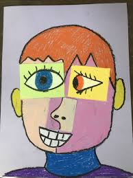 Woman with a fan of. Elements Of The Art Room 2nd Grade Pablo Picasso Portraits