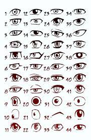 Simple Male Anime Eyes Drawing - Perangkat Sekolah