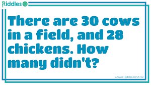 30 Cows 28 Chickens Riddles Com Winner winner chicken dinner meme. 30 cows 28 chickens riddles com