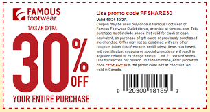 Extra 30 Off At Famous Footwear Or Online Via Promo Code Ffshare30 Coupon Apps Coupons Money Saver