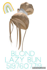 Roblox hair codes for boys. Blond Lazy Bun Blonde Bun Roblox Codes Coding Clothes
