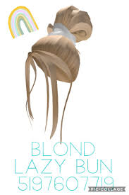 Mix & match this hair accessory with other items to create an avatar that is unique to you! Blond Lazy Bun Roblox Codes Blonde Bun Coding Clothes
