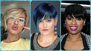 Frisur oder haartracht bezeichnet die art und weise, wie haare getragen werden. Die Aktuelle 20 Ideen Zu Kurzhaarfrisuren Rundes Gesicht Damen Sommer 2018 Youtube