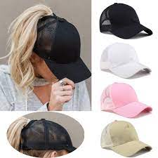 3 95 Women S Pop Ponytail Baseball Cap Messy Bun Snapback Sun Outdoor Sport Caps Ebay Fashion Womens Baseball Cap Baseball Women Baseball Hats