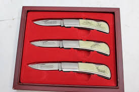 Winchester limited edition wood handle knife set 3 knives made in 2009. Winchester 2006 Limited Edition Knife Set Property Room
