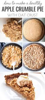 Healthy Homemade Apple Crumble Pie Flourless Vegan Gf Beauty Bites Recipe In 2020 Healthy Apple Crumble Apple Crumble Pie Healthy Apple