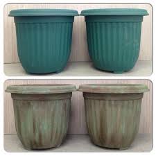 French Champagne Style On A Beer Budget Paint Garden Pots Garden Pots Outdoor Pots