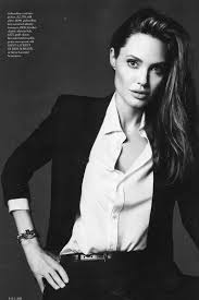 Black And White Elle Magazine Cover Elle Editorial Featuring Angelina Jolie Magazine Cover Elle Magazine Fashion Editorial Fashion Fashion P Angelina Jolie Photos Angelina Jolie Elle Us
