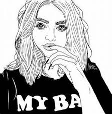 Coloriage Fille Swag Resultats Yahoo France De La Recherche D Images Coloriage Fille Dessin Noir Et Blanc Dessins Mignons