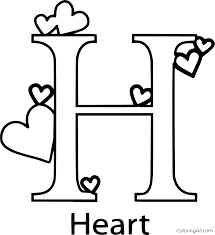 Explore the signs and symptoms, genetic cause, and inheritance pattern of various health conditions. Letter H With Hearts Coloring Page Coloringall