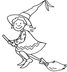 Ausmalbild Halloween Hexe Auf Ihrem Besen Kostenlos Ausdrucken Halloween Ausmalbilder Malvorlagen Halloween Ausmalbilder